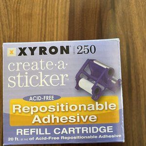 XYRON 250 Create A Sticker Repositionable Adhesive Refill Cartridge 20' NEW